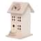 8 Pack: 7.5" Unfinished Wood Townhouse Birdhouse by Make Market®